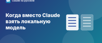 Когда вместо Claude взять локальную модель — иллюстрация Claude на русском