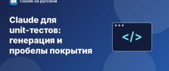 Claude для unit-тестов: генерация и пробелы покрытия — иллюстрация Claude на русском