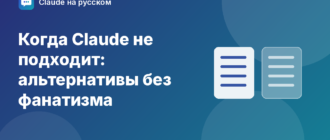 Когда Claude не подходит: альтернативы без фанатизма — иллюстрация Claude на русском
