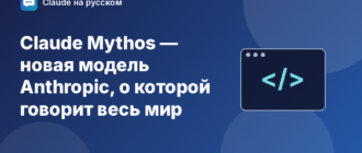 Claude Mythos — новая модель Anthropic, о которой говорит весь мир — иллюстрация Claude на русском